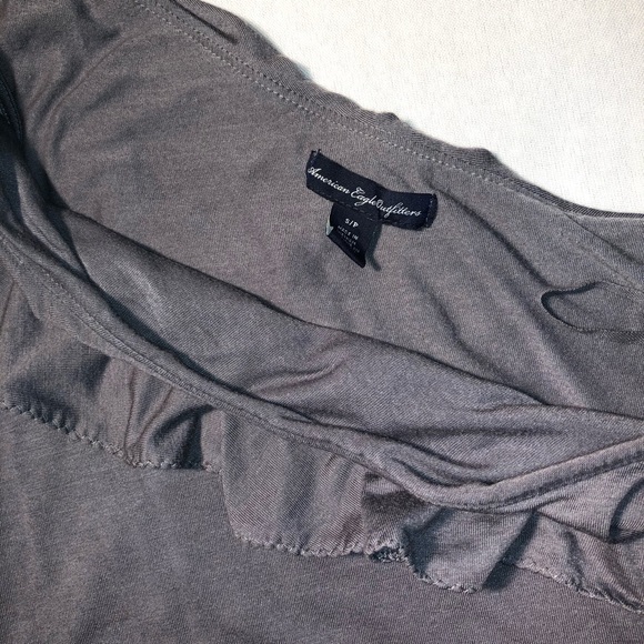 American Eagle One-Shoulder Ruffle Top - Picture 4 of 4
